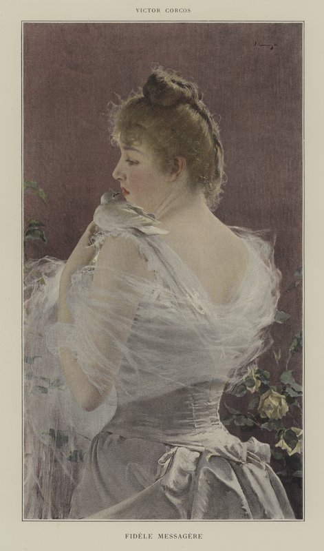 Fidele Messagere af Vittorio Matteo Corcos