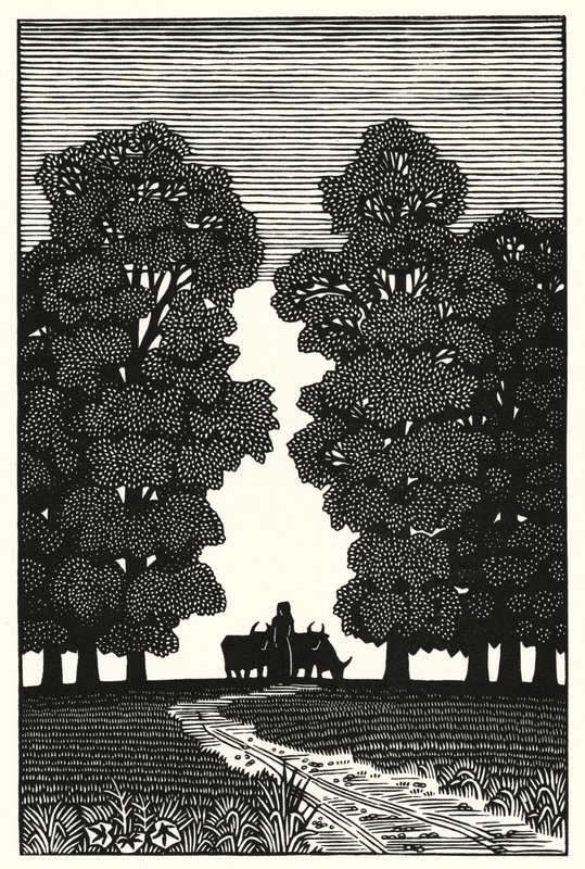 Illustration til Tess Of The DUrbervilles af Thomas Hardy (gravering) af Vivien Gribble