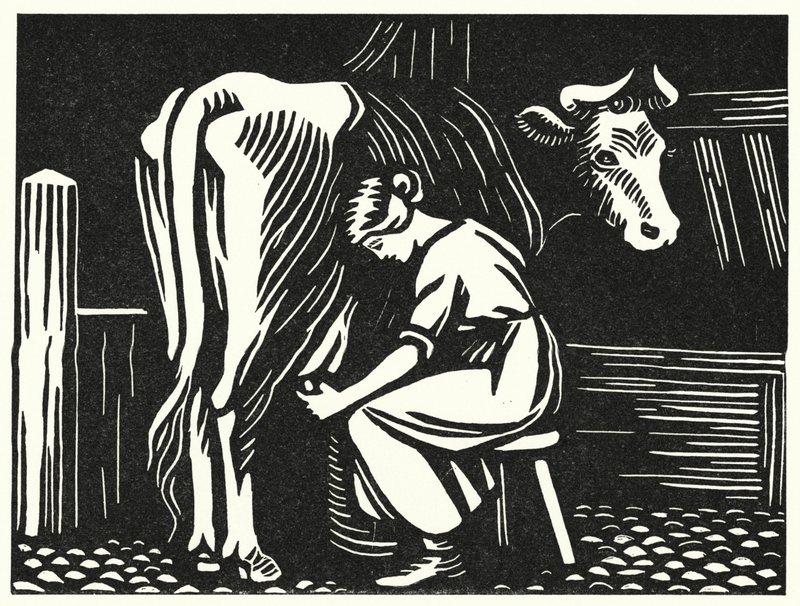 Illustration til Tess Of The DUrbervilles af Thomas Hardy (gravering) af Vivien Gribble