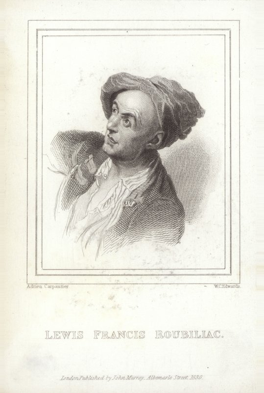 Louis-Francois Roubiliac, fransk billedhugger af W.C. Edwards
