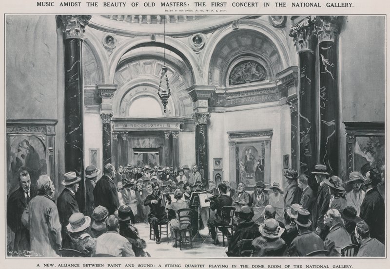 Den første koncert i Nationalgalleriet af W.R.S. Stott
