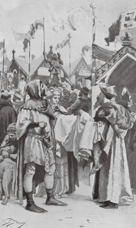The Humours of Stourbridge Fair in the Olden Times (litografi) af W.S. Stacey
