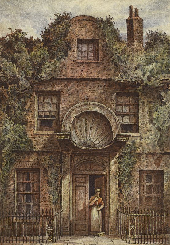 Døråbning i Fairfax House, Putney (chromolitho) af Waldo Sargeant