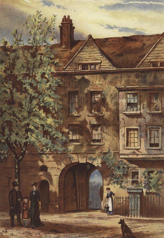 Staple Inn, Holborn (chromolitho) af Waldo Sargeant