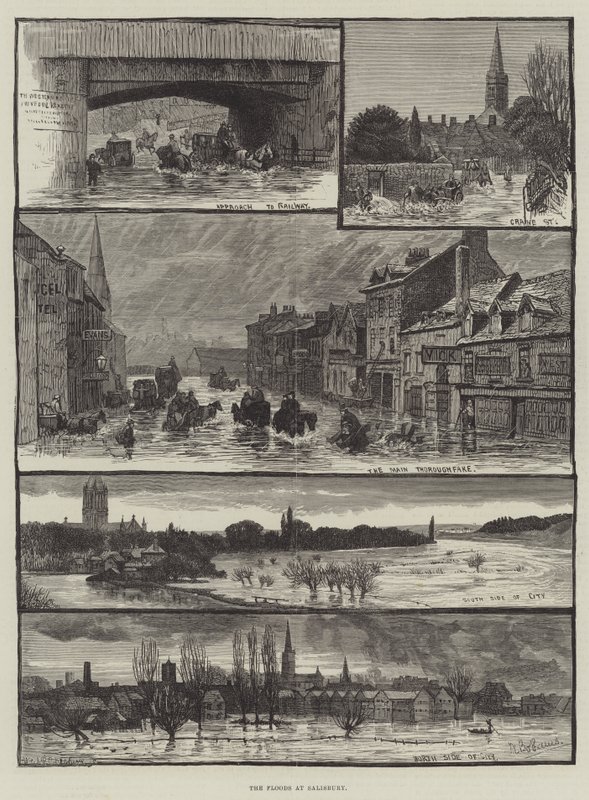 Oversvømmelserne ved Salisbury af Walter Bothams