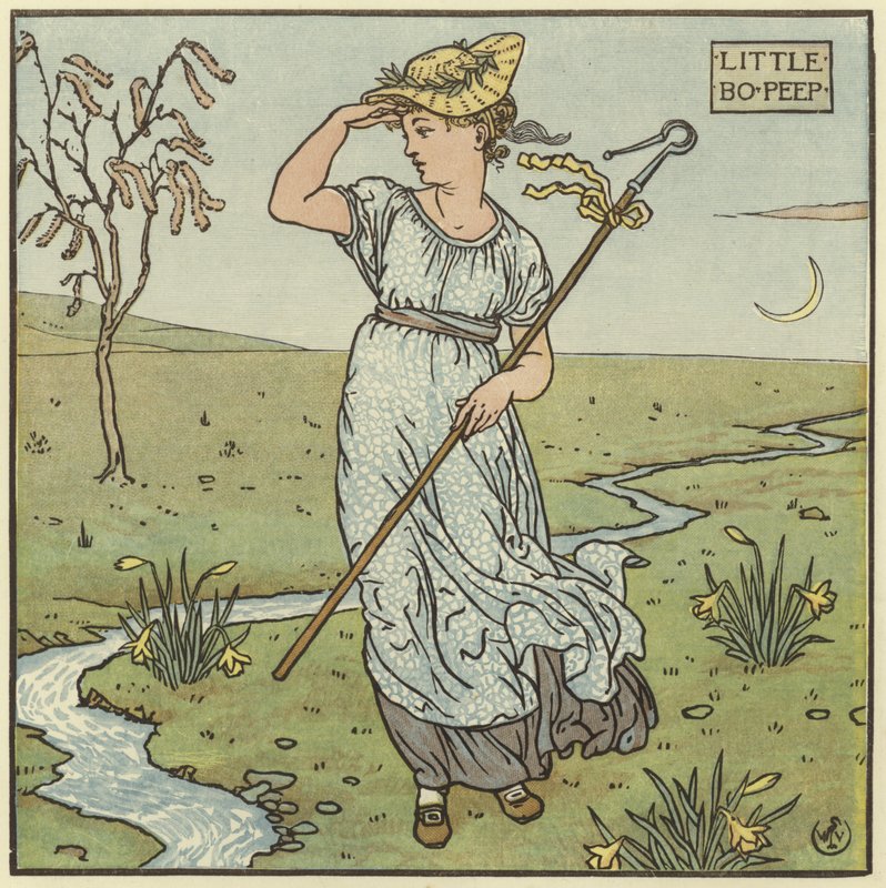 Lille Bo Peep af Walter Crane