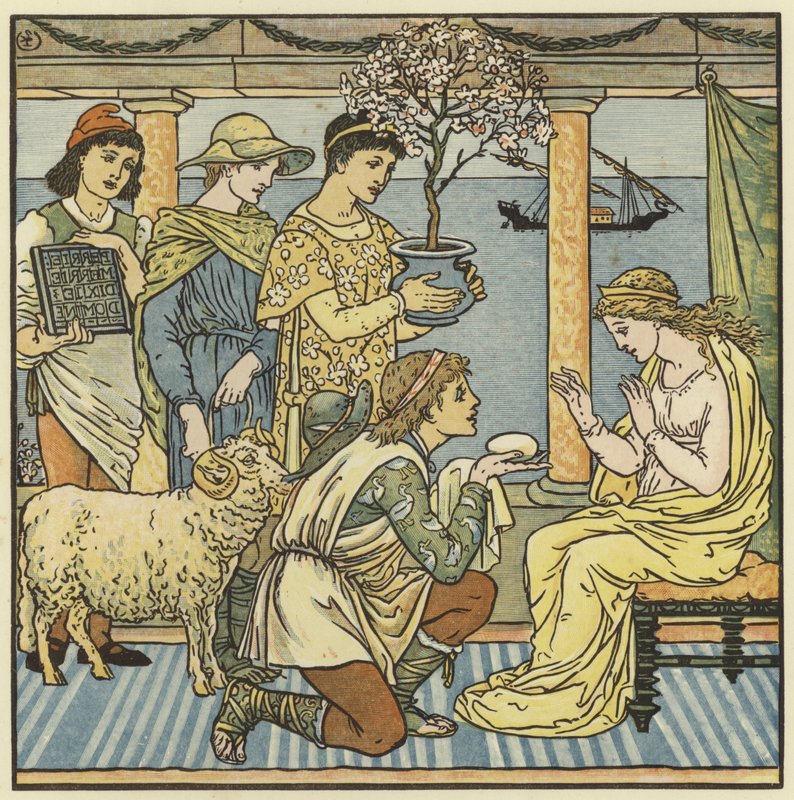 De fire gaver af Walter Crane
