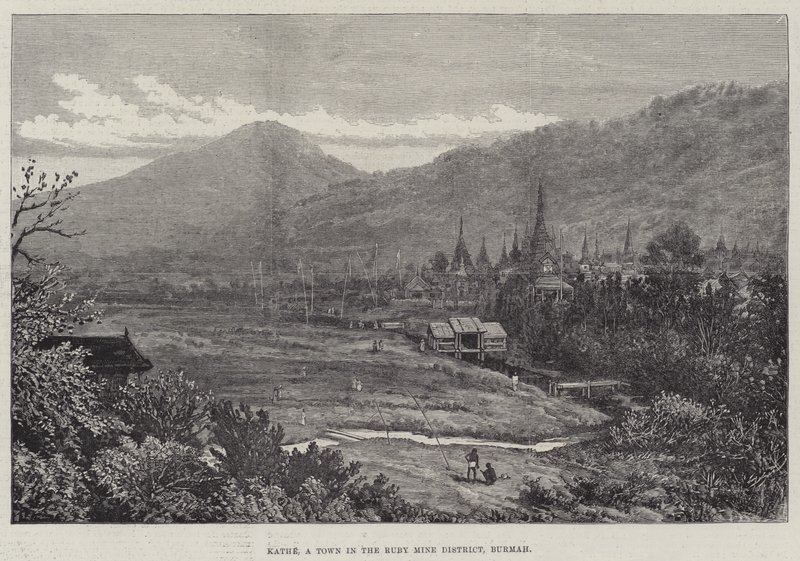 Kathe, en by i Ruby Mine District, Burmah af Walter Paget