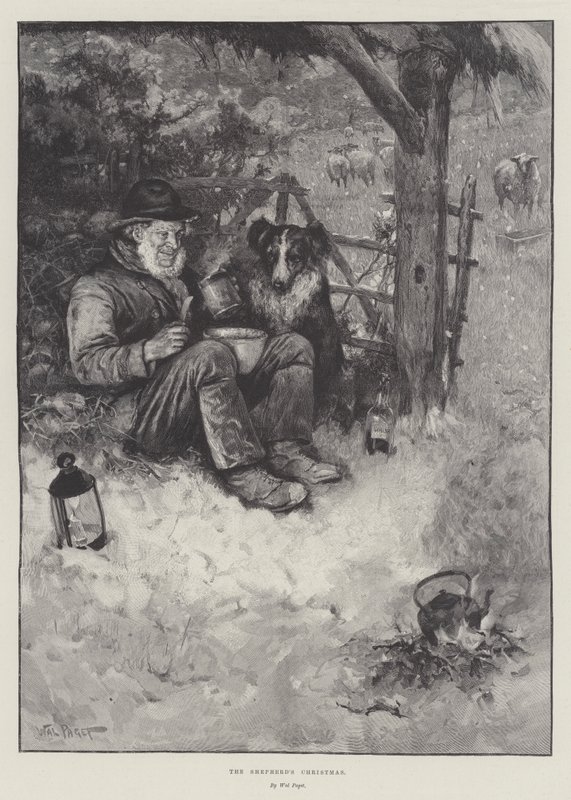 Hyrdens jul af Walter Paget