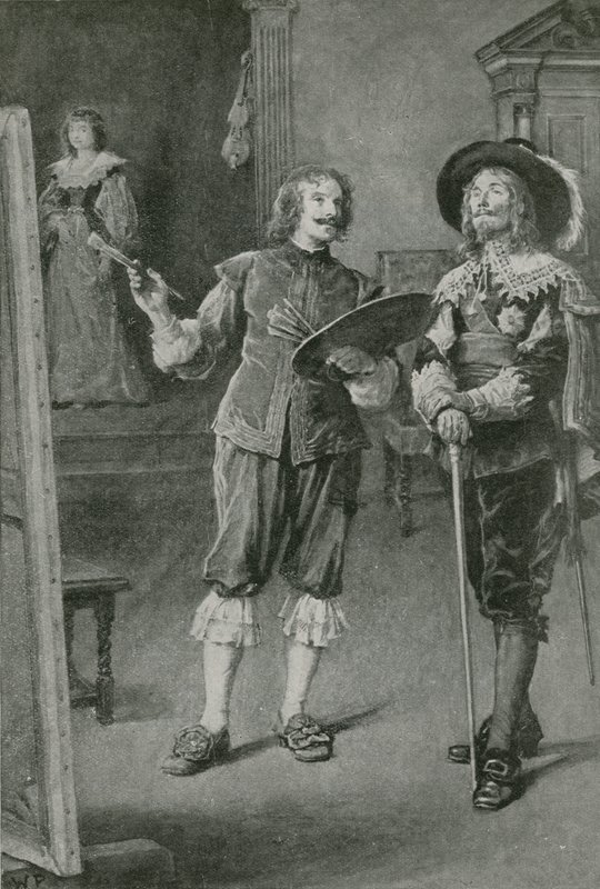 Charles Stuart i van Dycks hjem af Walter Stanley Paget