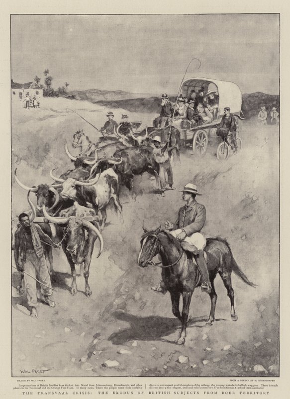 Transvaal-krisen, udvandringen af britiske undersåtter fra boerterritoriet af Walter Stanley Paget