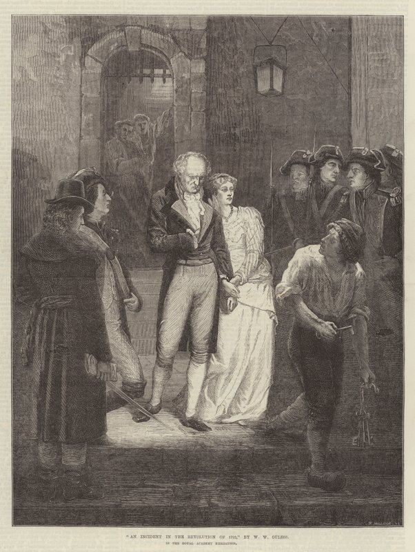 En hændelse i revolutionen af 1792, i Royal Academy Exhibition af Walter William Ouless