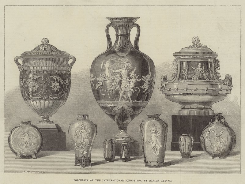 Porcelæn på den internationale udstilling, af Minton and Company af Thomas Walter Wilson