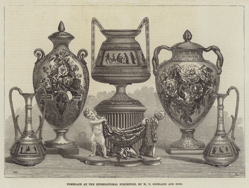 Porcelæn på den internationale udstilling, af W T Copeland and Sons af Thomas Walter Wilson