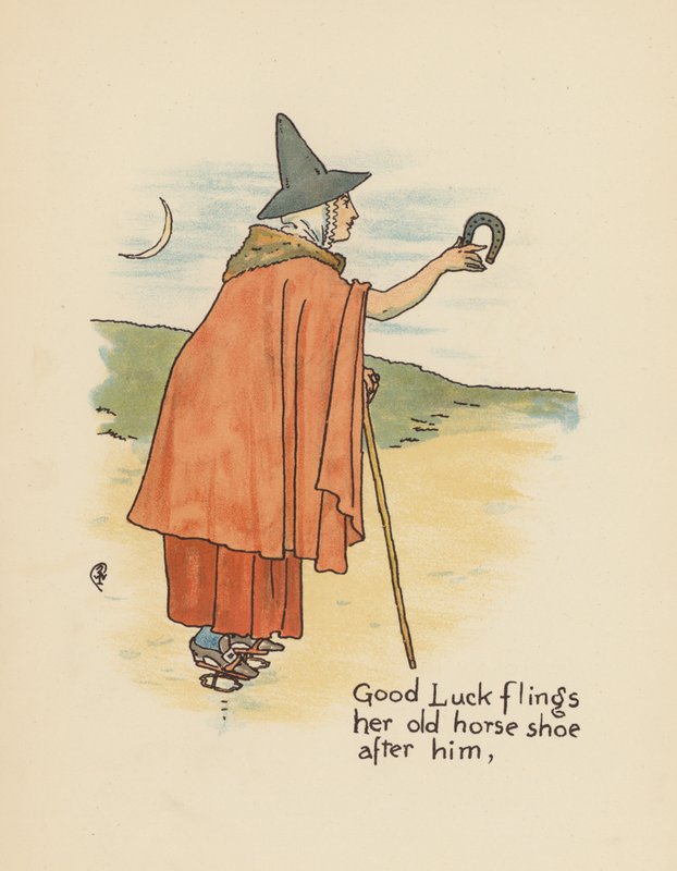 Illustration til Legends for Lionel af Walter Crane (farvelitografi) af Walter (after) Crane