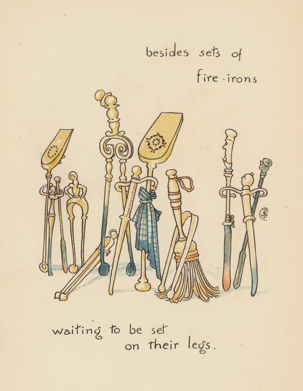 Illustration til Legends for Lionel af Walter Crane (farvelitografi) af Walter (after) Crane