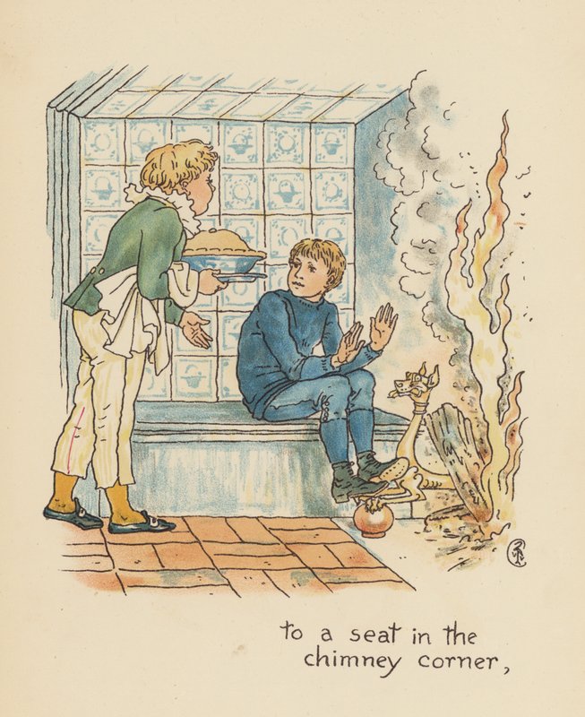 Illustration til Legends for Lionel af Walter Crane (farvelitografi) af Walter (after) Crane