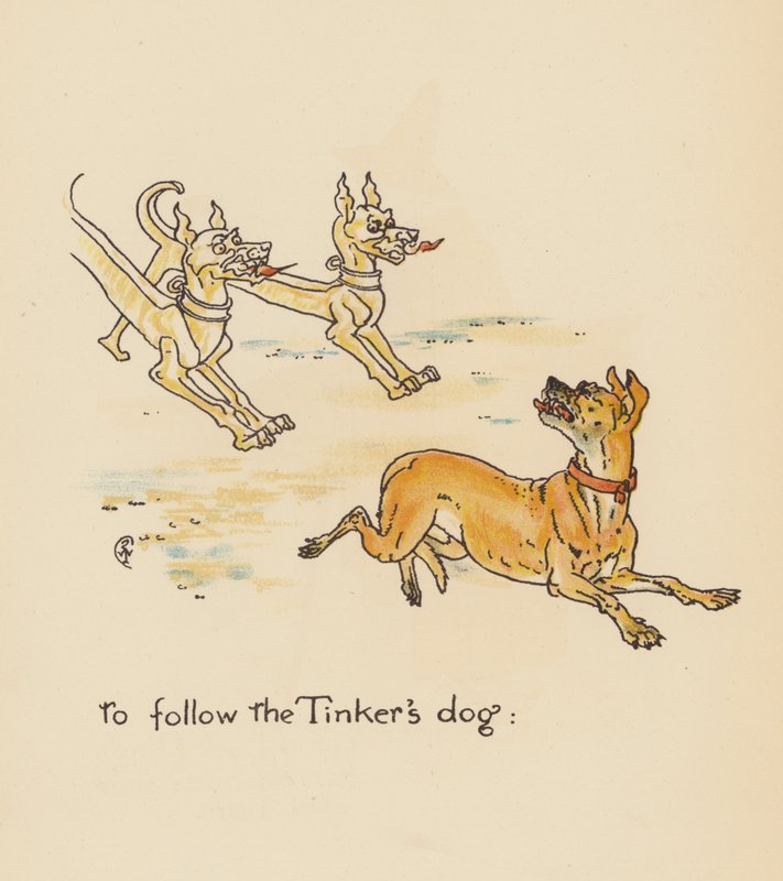 Illustration til Legends for Lionel af Walter Crane (farvelitografi) af Walter (after) Crane