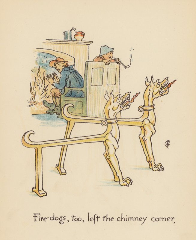 Illustration til Legends for Lionel af Walter Crane (farvelitografi) af Walter (after) Crane