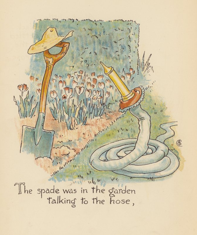 Illustration til Legends for Lionel af Walter Crane (farvelitografi) af Walter (after) Crane
