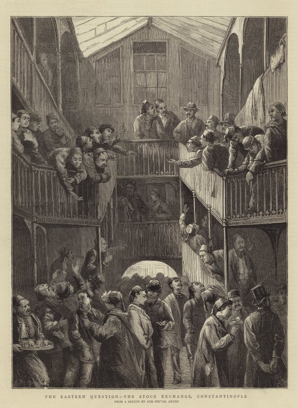 Det østlige spørgsmål, børsen, Konstantinopel af Walter Charles Horsley