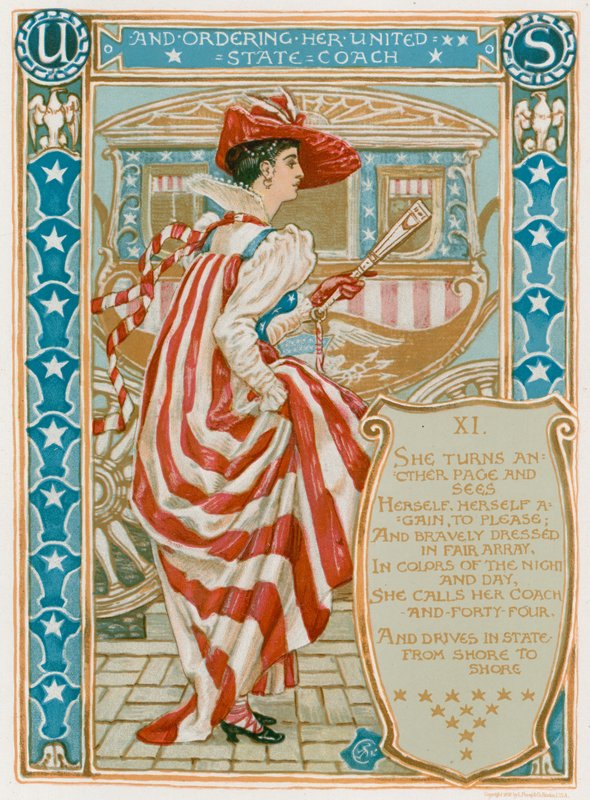 Og bestiller hendes United State Coach af Walter Crane
