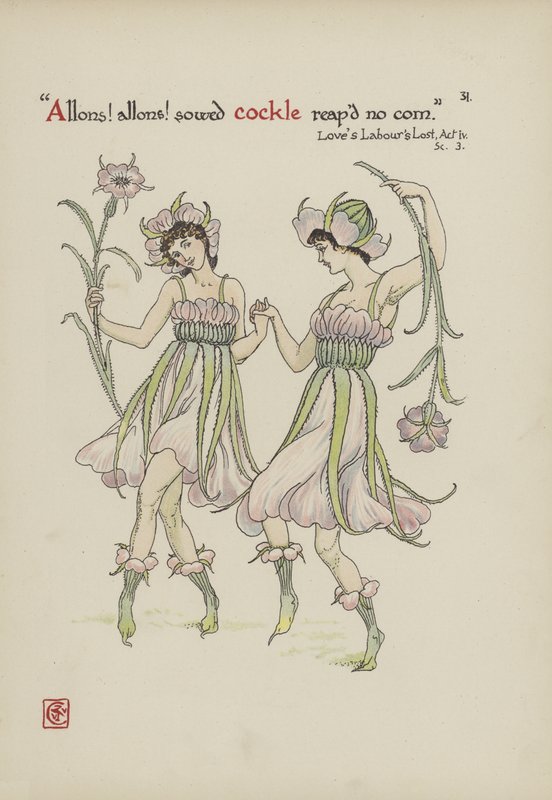 Blomster fra Shakespeares have af Walter Crane