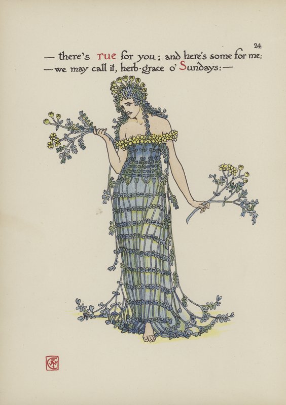 Blomster fra Shakespeares have af Walter Crane
