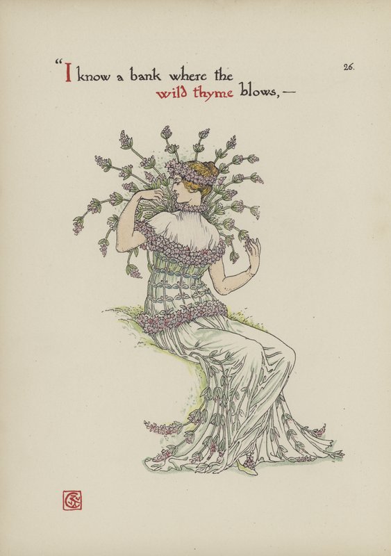 Blomster fra Shakespeares have af Walter Crane