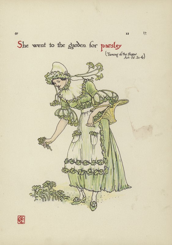 Blomster fra Shakespeares have af Walter Crane