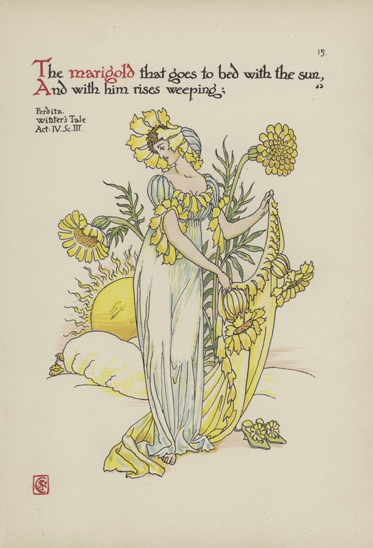 Blomster fra Shakespeares have af Walter Crane