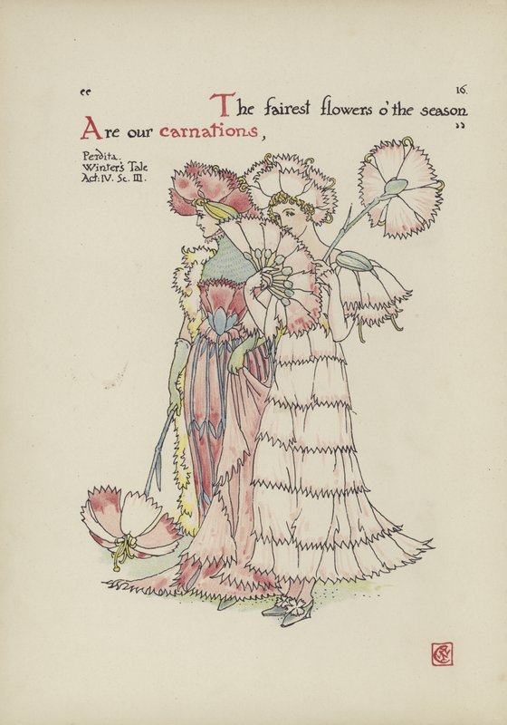 Blomster fra Shakespeares have af Walter Crane