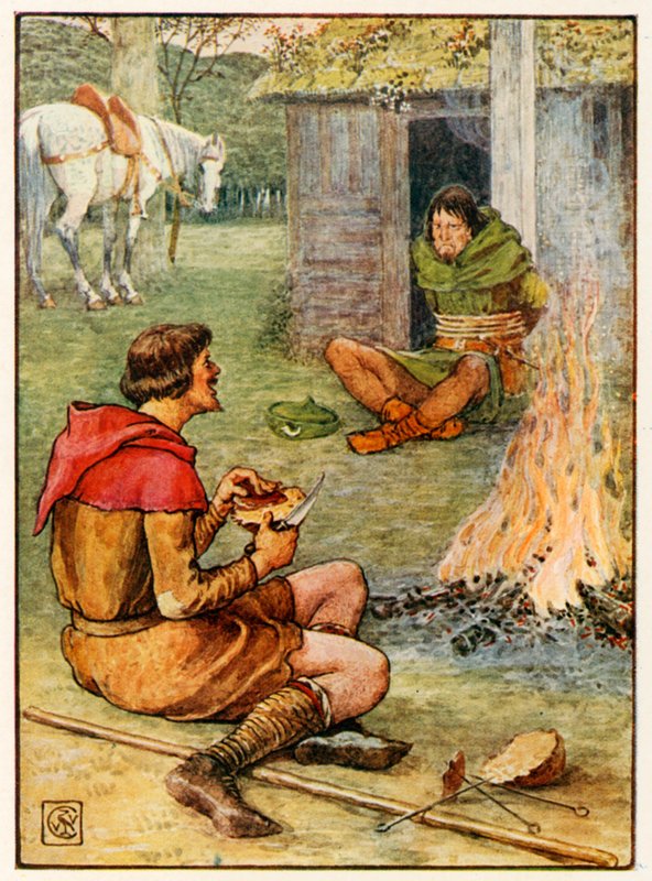 Lille John og skovmanden af Walter Crane