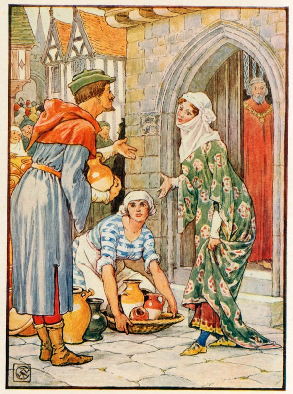 Robin Hood som keramikeren af Walter Crane