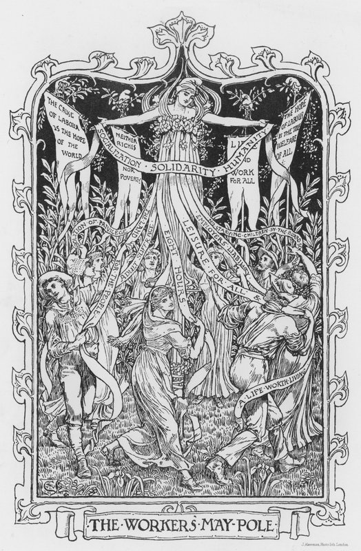 Arbejderne? maj pol af Walter Crane