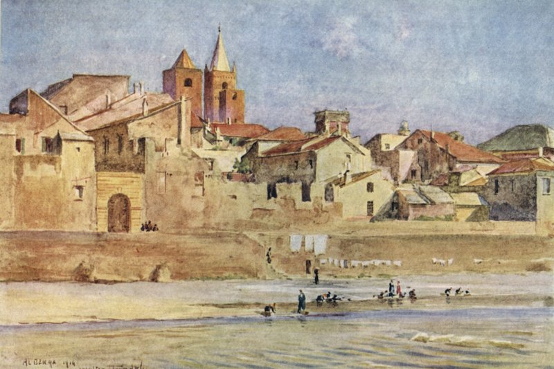 Albenga, fra Centa, Italien af Walter Frederick Roofe Tyndale
