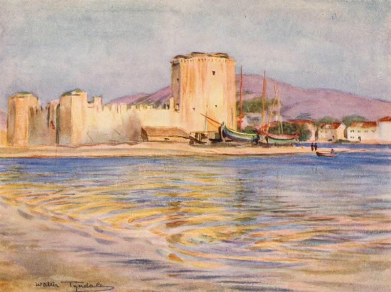 Castel Camerlengo, Trau (farvelitografi) af Walter Frederick Roofe Tyndale