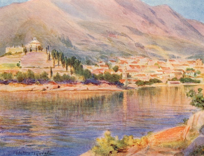 Cavtat, det gamle Ragusa (farvelitografi) af Walter Frederick Roofe Tyndale