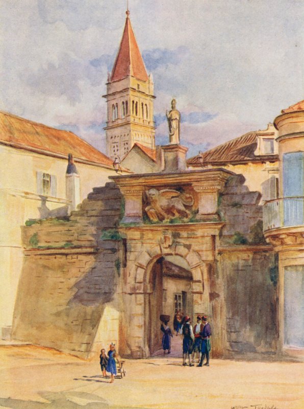 En af portene til Trau (farvelitografi) af Walter Frederick Roofe Tyndale