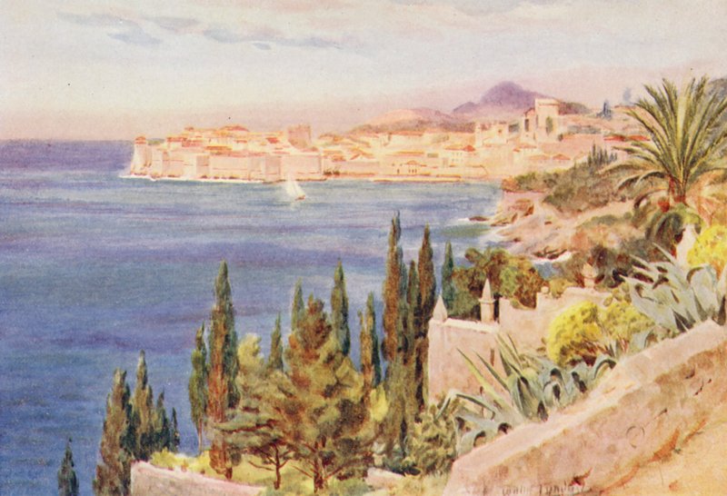 Ragusa (farvelitografi) af Walter Frederick Roofe Tyndale