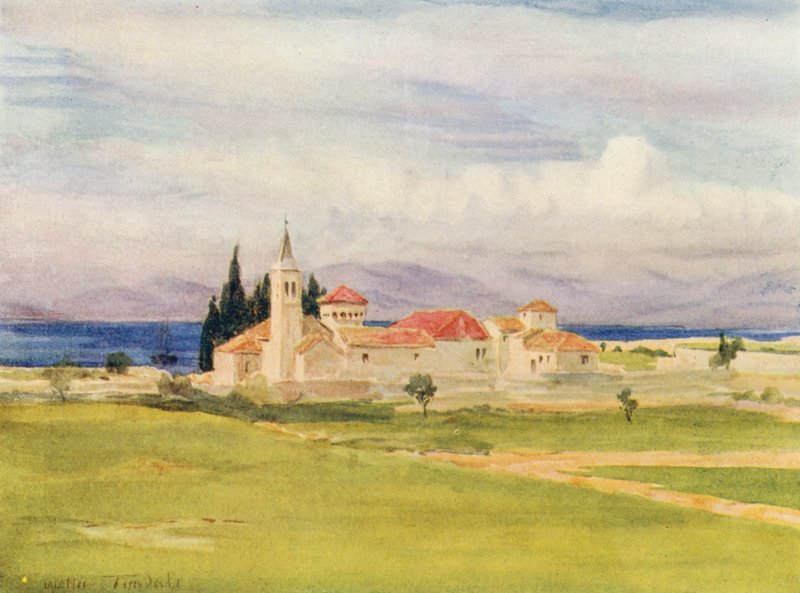 San Francesco, nær Spalato (farvelitografi) af Walter Frederick Roofe Tyndale