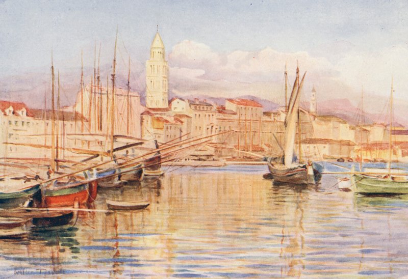 Spalato (farvelitografi) af Walter Frederick Roofe Tyndale