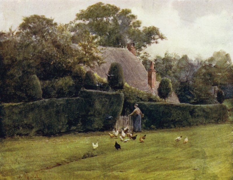 The New Forest: Cottage at Emery Downdani af Walter Frederick Roofe Tyndale