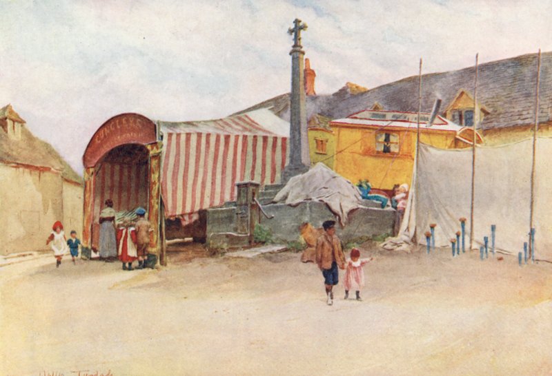 Wessex: Et hjørne af en Wessex-messe (farvelitografi) af Walter Frederick Roofe Tyndale