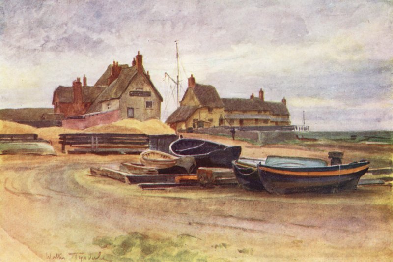 Wessex: The Bridport Arms (farvelitografi) af Walter Frederick Roofe Tyndale