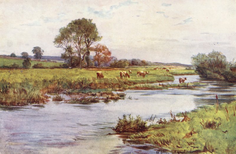 Wessex: Frome over Dorchester, Casterbridge (farvelitografi) af Walter Frederick Roofe Tyndale