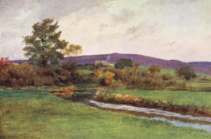 Wessex: "Rainbarrow" fra de indfødtes tilbagevenden (farvelitografi) af Walter Frederick Roofe Tyndale