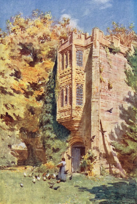 Wessex: Porten ved Cerne Abbas (farvelitografi) af Walter Frederick Roofe Tyndale