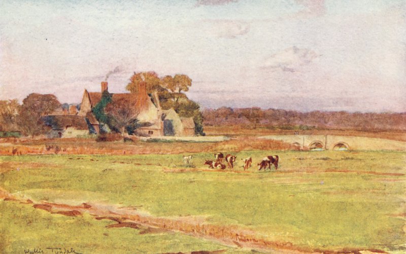 Wessex: Wool Manor House (farvelitografi) af Walter Frederick Roofe Tyndale