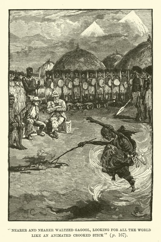 Illustration til King Solomons Mines af H Rider Haggard af Walter Paget